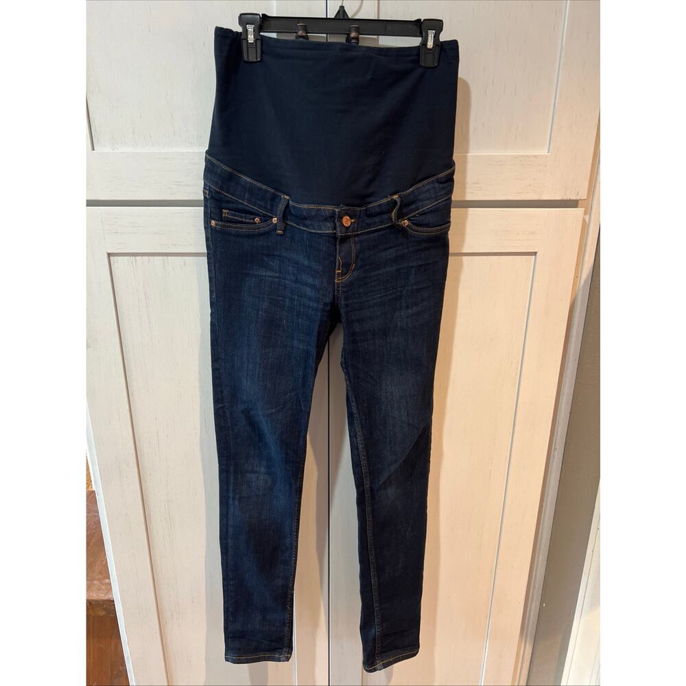 Mama jeans skinny high rib maternity 
us 10